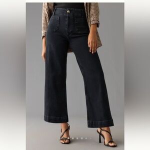 The Colette denim cropped wide-leg jean Anthropologie 25
